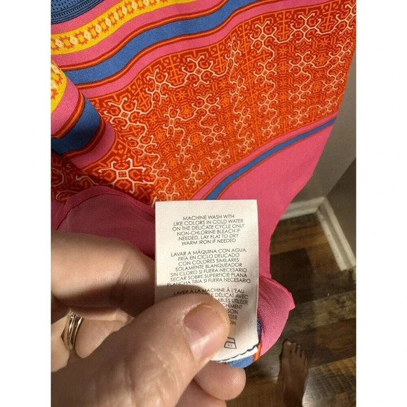 Cabi Nomad Shoulder Tie Top Small Geometric Print Bohemian Hippie Summer NWOT - Picture 6 of 8